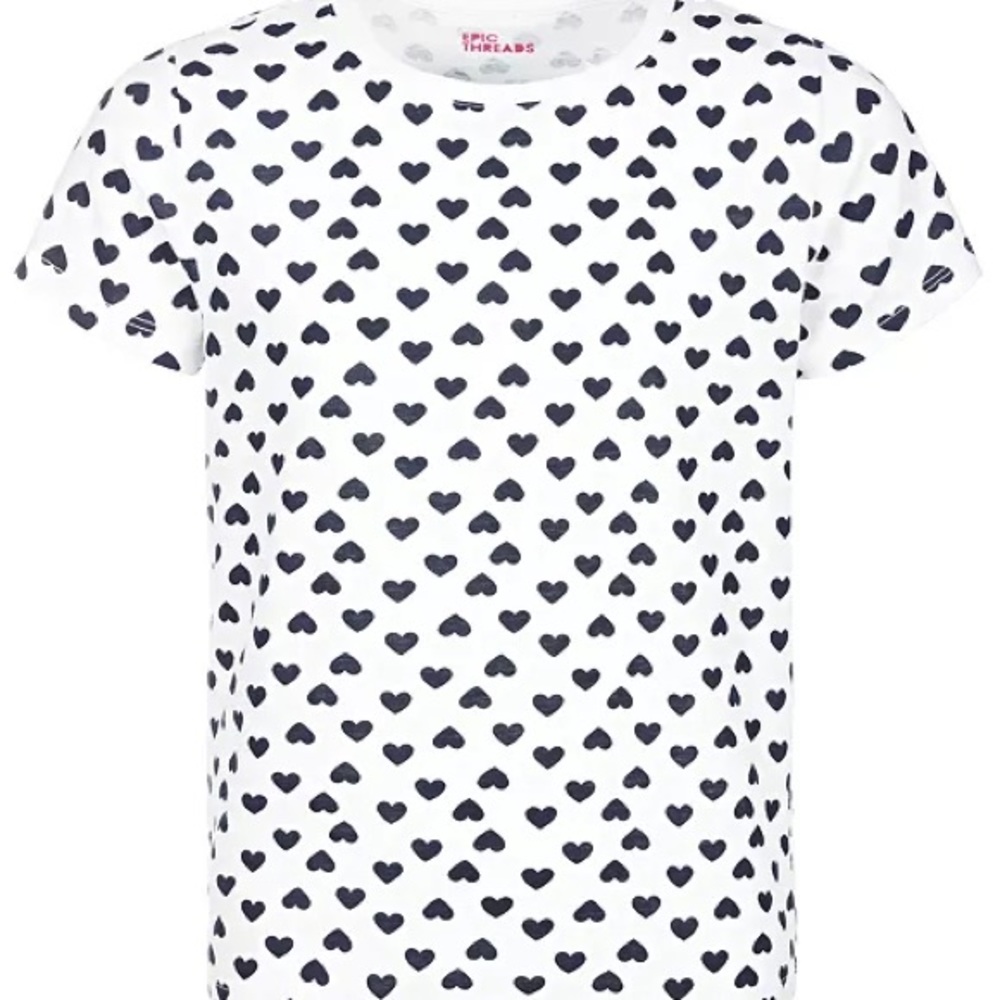 Epic Threads. Little Girls Heart-Print T-Shirt